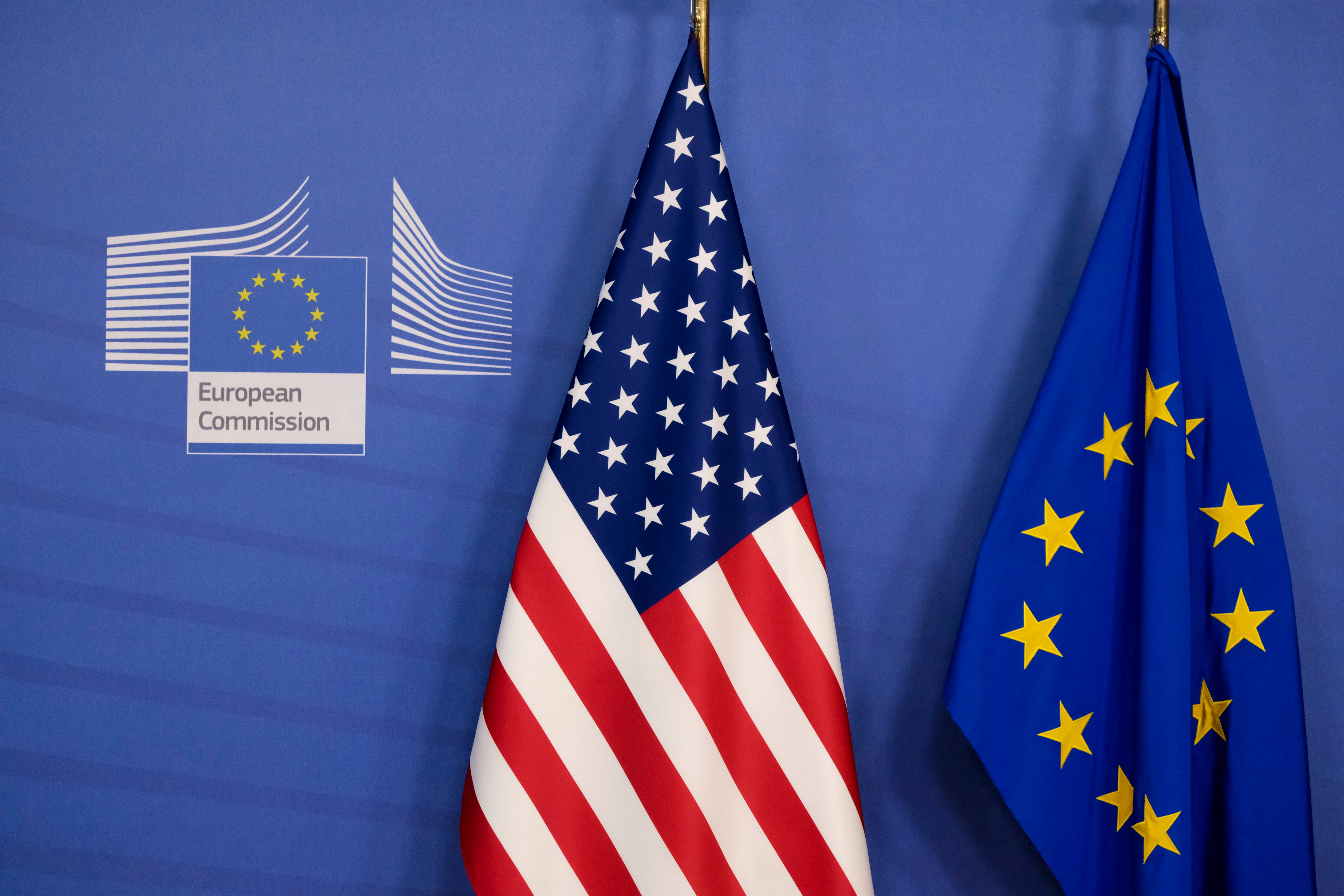 US and EU flags