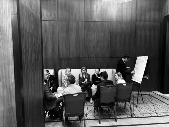 Meeting between policy makers, law enforcement and civil society.