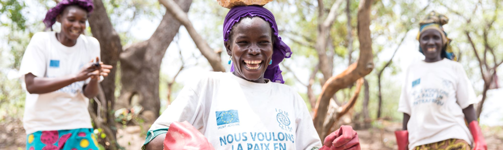 Image of 3 African woman smiling