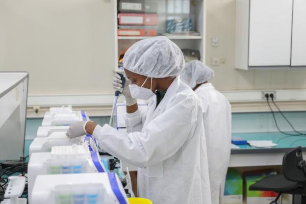 Researcher in the lab